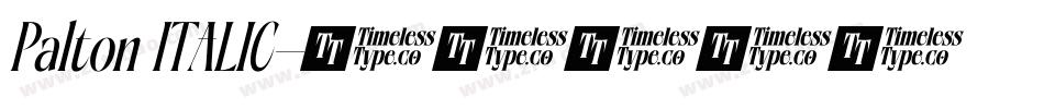 Palton ITALIC字体转换